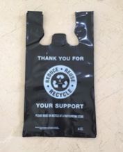 Printed HDPE Plastic T Shirt Bags