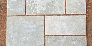 Grey Half Honed Limestone Slab