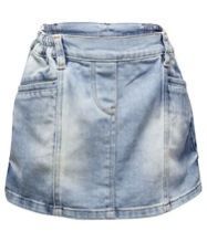 Plain Mini Denim Skirt