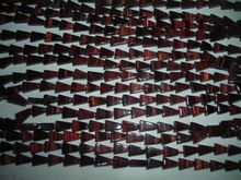 Triangle Shape Red Tiger Eye Loose Beads