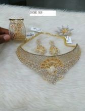 Two Tone American Diamond Combo Set