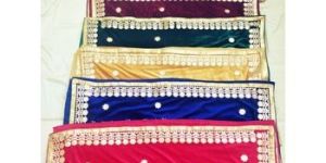 Zari Gota Work Velvet Shawl