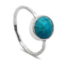 Turquoise Matt Finish Rings
