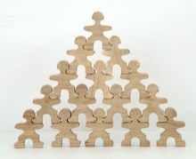 Stacking and Balancing People Toy Blocks