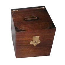 Wooden Box Money Bank