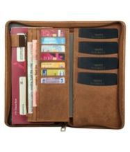 Zip Tan Travel Card Holder