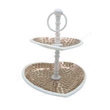 Wedding Cake Stand Copper Mosaic