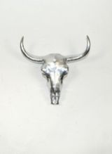 Metal Cow Skull