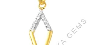 CZ Gemstone Silver Pendant