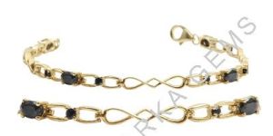 Blue Sapphire Gemstone 925 Sterling Silver Bracelet