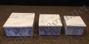 White Marble Boxes with Lid