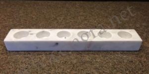 White Marble Round Tea Light Holder