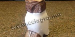 Wood Owl Animal Carvings