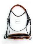 Riding Bridle with Bling Brow Band