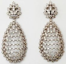 White Gold Diamond Drop Earrings