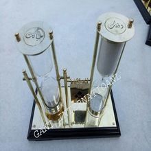 Wooden Base Brass Sand Timer