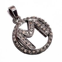Sterling Silver M Pendant