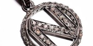 Victorian Silver N Pendant