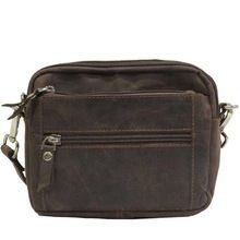 Vintage Genuine Hunter Leather Womens Sling Mini Side Bag