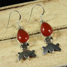 Red Onyx Gemstone Earring
