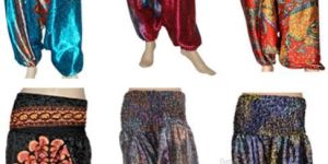 Women Boho Style Sari Baggy Pants