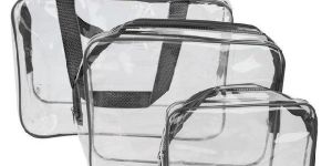 Black PVC Zipper Bags