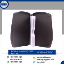 RFID Blocking Leather Credit Card Holder