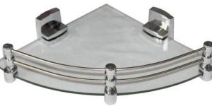 Frosted Glass Corner Shelf