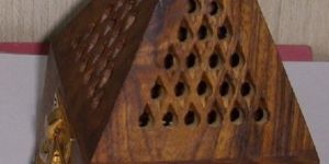 Cone Shape Wooden Incense Holder