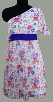 Ladies One Shoulder Midi Dress