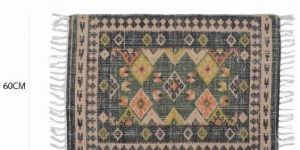 Wool Jute Ethnic Rug
