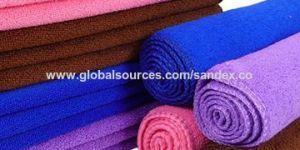 Waffle weave microfiber towel, made of 80% polyester 20% polyamide, customized design welcome.