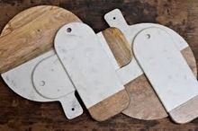 Wood Marble Cheese Board