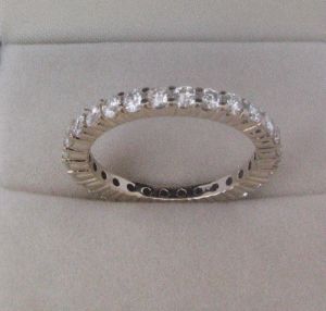 White Gold Ring with Diamond