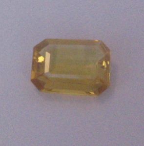 Yellow Sapphire Octagon Faceted