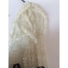 White Moon Stone Faceted Box Beads