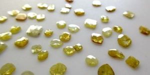 Yellow Slice Rose Cut Diamond