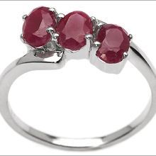 Sterling Silver Ruby Ring