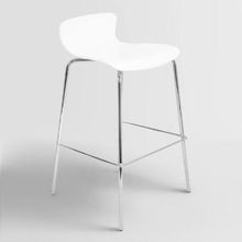 White Bent Wood Bar Stool