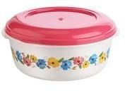 Round Plastic Food Container Foil Printed