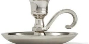 Traditional Silver Taper Candle Holder