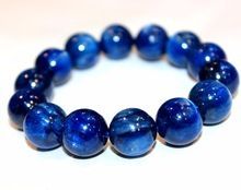 Natural Kyanite Gemstone Beaded Bracelet