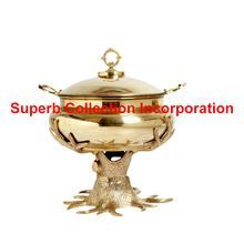Tree Stand Round Brass Chafing Dish