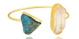 Gemstone Cuff Bracelet Bangle