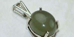 Very Pretty Oval Aquamarine Natural Gemstone 925 Sterling Silver Pendant