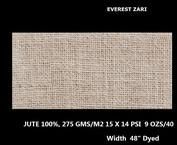 Zari Cream Jute Fabric
