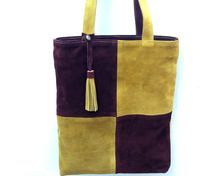 Suede Leather Tote Bag