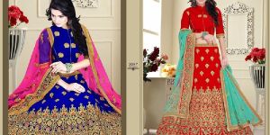 Zari Buttis with Resham Embroidery Lehenga