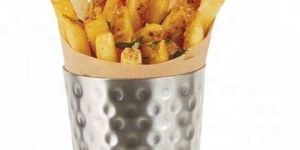 Stainless Steel Hammered Fry Cup