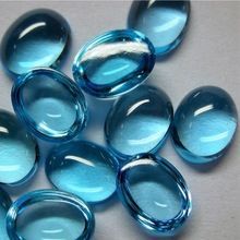 Swiss Blue Topaz Gemstone Cabochons